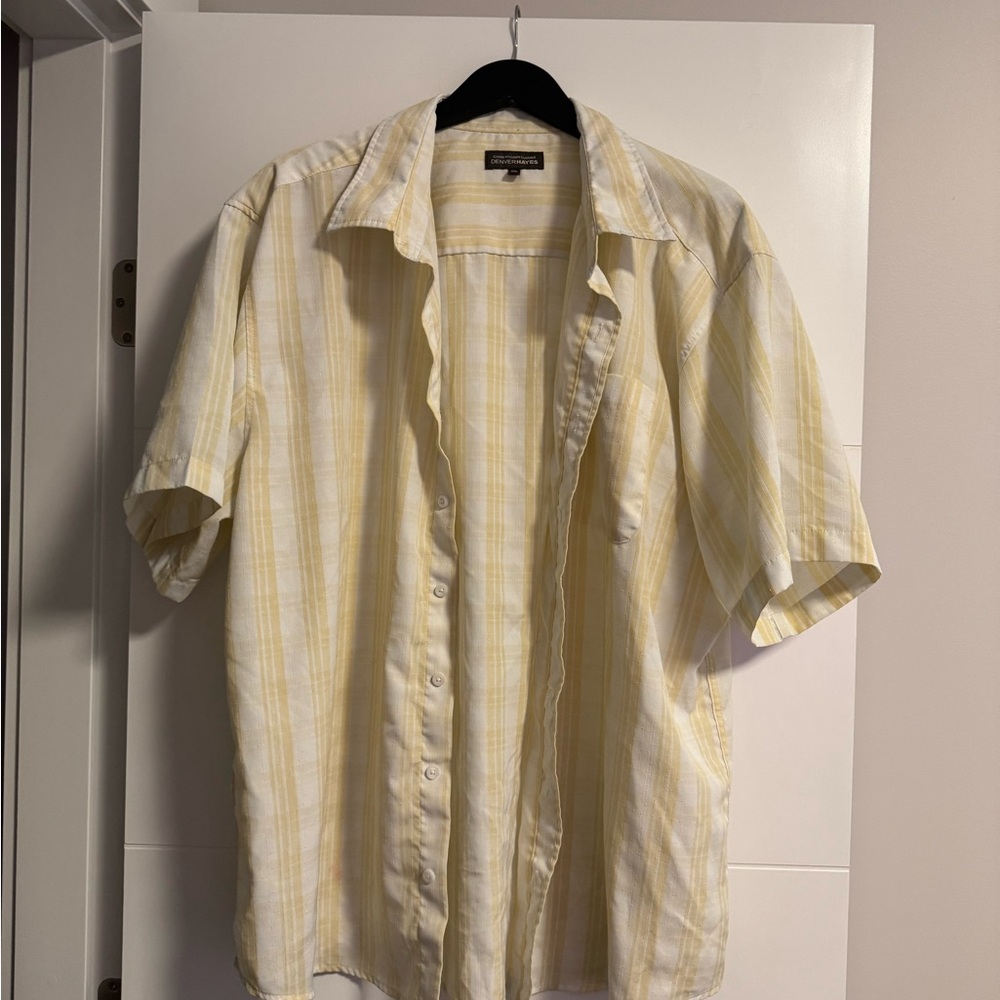 Yellow Striped Button Down
